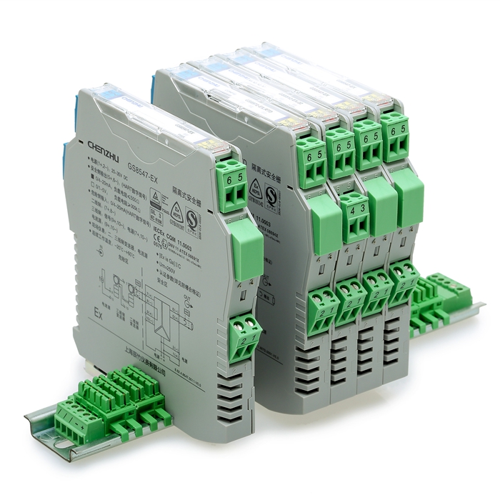 一（yī）進一出 開（kāi）關（guān）量輸入，繼（jì）電器輸（shū）出隔離（lí）式安全柵